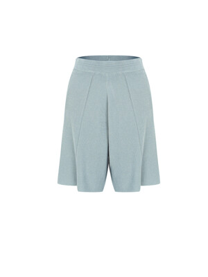 24SS Callaite Banding Short Knit Pants - Slate Blue