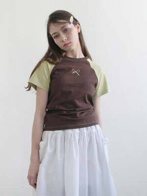 Brown/Olive Raglan T-Shirt