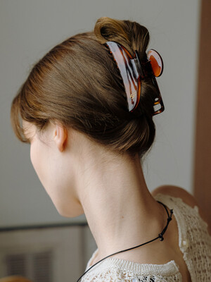 [리퍼브] HA018 Basic has logo hair clip