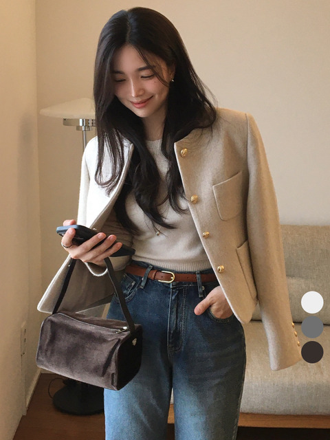 틸아이다이 [여울 Pick]Stella wool jacket_3color