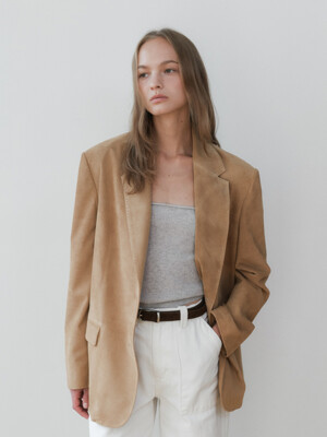 Renee Suade Jacket (Beige)