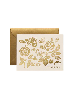 라이플페이퍼 English Rose Thank You Card 감사 카드