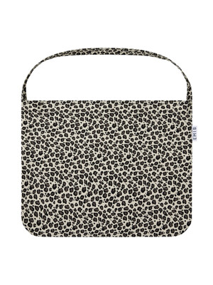 LEOPARD CORDUROY ECO BAG-WHITE