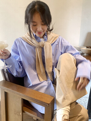 SITP5187 오버 핏 멀티 ST 셔츠_Light blue