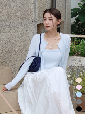 [SET][오늘출발][NEW컬러추가] Luisa U-Neck Cardigan Set