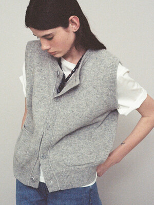 Margaret wool vest_light grey