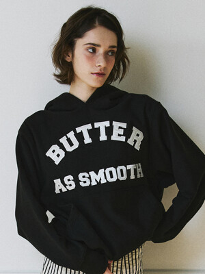 Patch Embroidery Hoodie (Black)