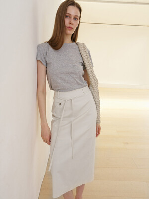 Strap Midi Skirt_2color