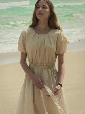String detail dress TISU02OP03_Beige