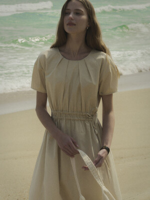 String detail dress TISU02OP03_Beige