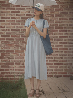 Lace string dress TISU03OP01_Sky blue