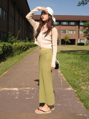 [유하PICK]이유프 크로셰 니트 미디스커트_Yuf Skirt_3colors