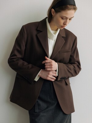 [Premium] Noah Semi-over Wool Jacket