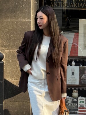 [Premium] Noah Semi-over Wool Jacket