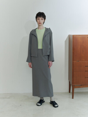 [리퍼브]HOODY CROP BANDING JACKET