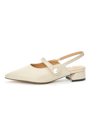 Pearl Maryjane Slingback_Cream