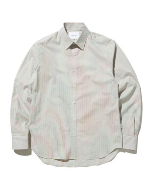 AISANCE SHIRTS GREY(KUWAMURA FABRIC)