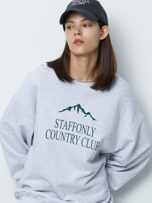 MOUNTAIN CC SWEATSHIRTS (MELANGE WHITE)