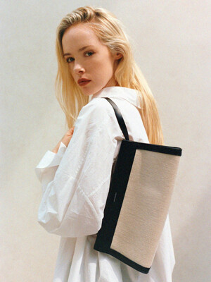 LOG TOP BAG S - Canvas Combi Black
