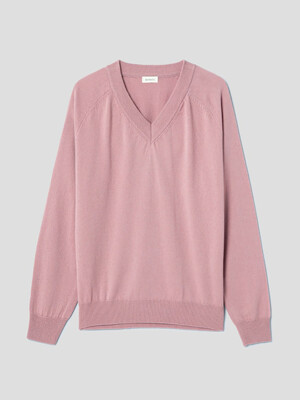 Cashmere Neck Pullover  Salmon Pink (WE2Y51C679)