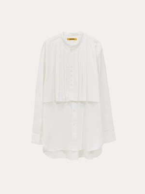 Conductor Pleats Shirts White