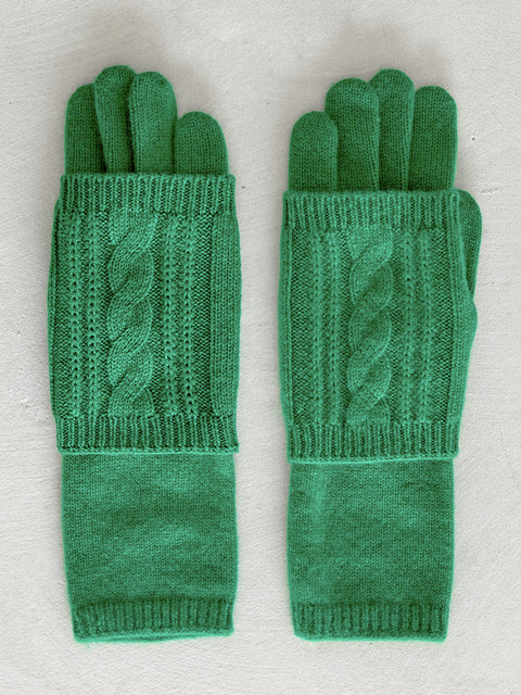 패션액세서리 - 마레디마리 (Mare di mari) - Cashmere Layered Gloves Green
