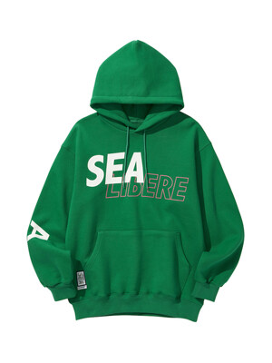 WDS X LIBERE PULLOVER HOODIE / GREEN