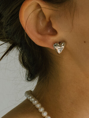 Triangle Heart Earring