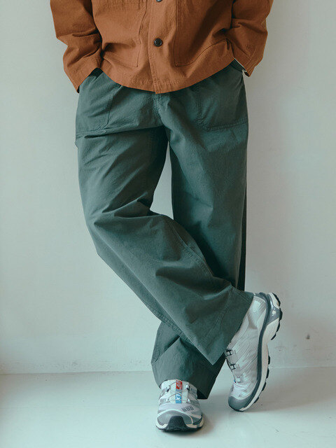 팬츠,팬츠 - 캐피디자인 (KAPPY DESIGN) - ONE TUCK WIDE FATIGUE PANTS KHAKI