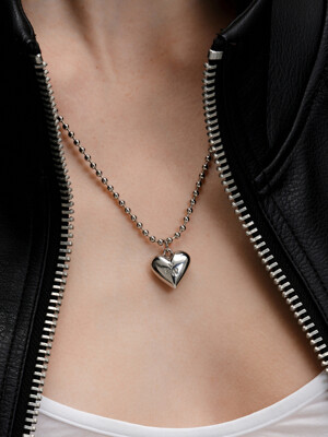 Heart Ball Chain Necklace_VH24NNNE108M