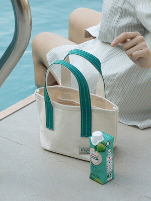 Half Handle Tote [Aqua green]