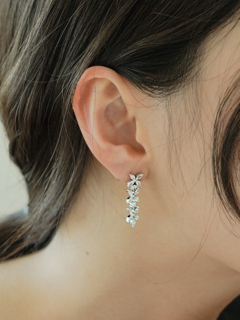 주얼리 - 톨토이즈 (TORTOISE) - [Silver925] Potala Tiara Long Earrings