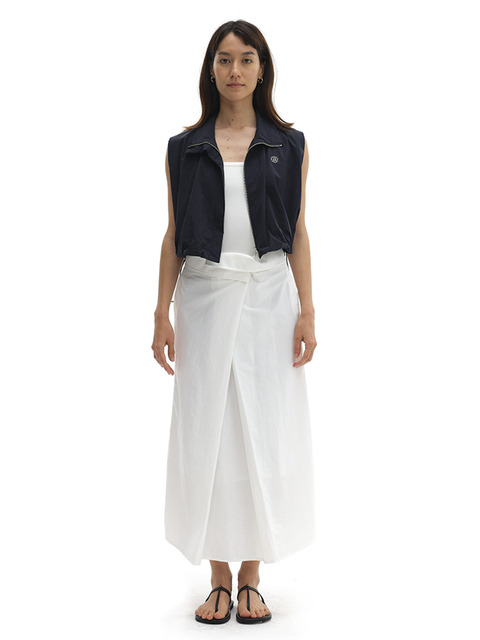 스커트 - 스테이피플 (STAYPEOPLE) - WRAP BUTTON SKIRT (IVORY)