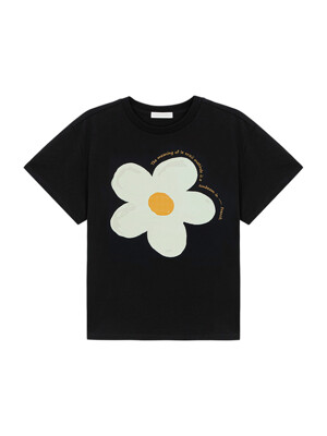 Doodle Daisy T-Shirts [BLACK]