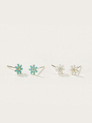 925 Silver Flower Mini Earrings