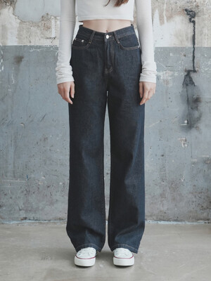 [-6cm 숏버전 추가] W50 WIDE DENIM PANTS_NONFADE