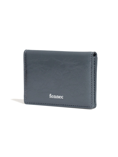 지갑,지갑 - 페넥 (FENNEC) - CRINKLE SOFT CARD CASE - DARK GREY