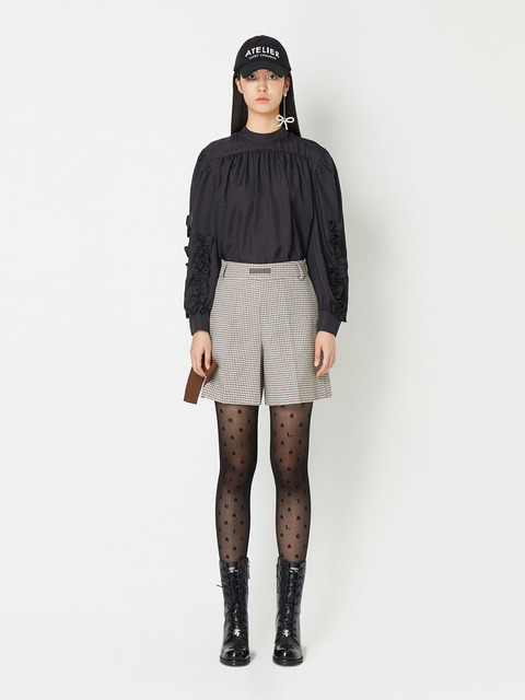 팬츠 - 럭키슈에뜨 (LUCKY CHOUETTE) - [Atelier] Ribbon Point Shorts_LFPOW23800BRX