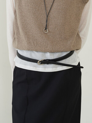 Classic Leather Belt Black