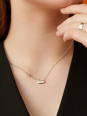 Ovato Link Silver Necklace In477 [Silver]