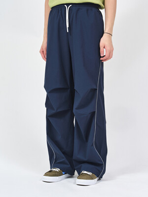 RIBSTOP CURVED PIPING TRACK PANTS NV