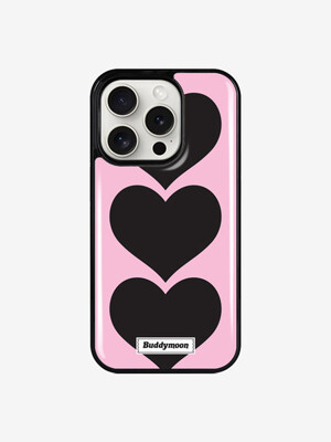 big heart pink epoxy case