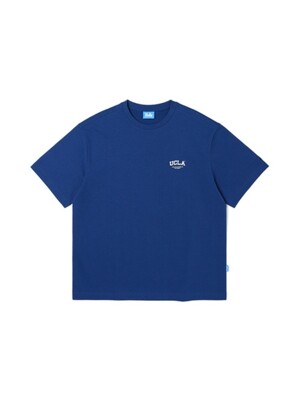 남녀공용 리사이클 스몰 로고 라운드 티셔츠[DK-BLUE](UA4ST93_A4)