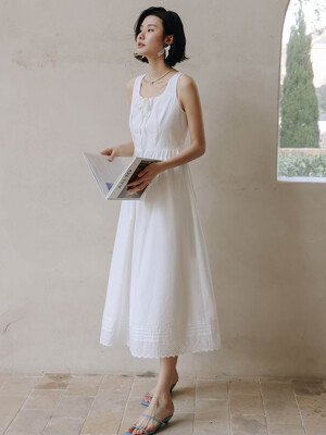 LS_Fairy lace white dress
