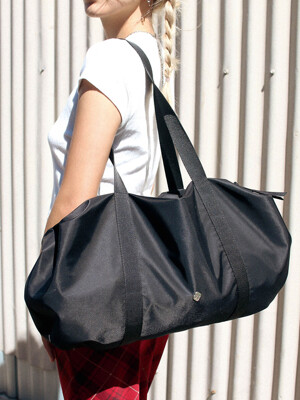 Aurora Shirring Duffle Big Bag_Black