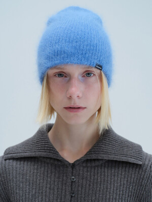 ANGORA BEANIE (blue)