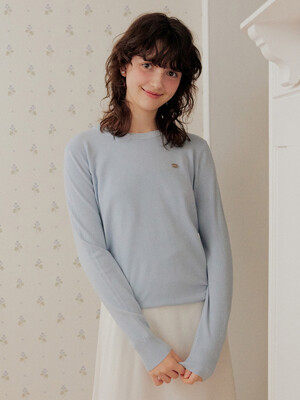 Round neck basic knit - 5color