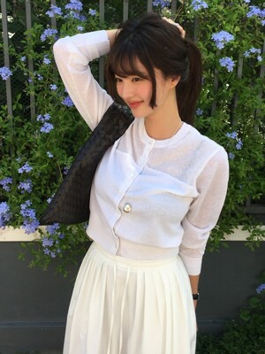 [리오더]See-through Knit Cardigan_2color