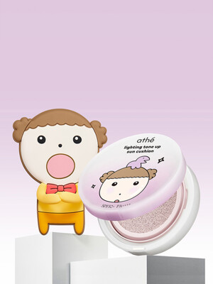 아떼 마루는강쥐 톤업 선쿠션 속광 마루 12g SPF50+ PA++++ 마루거울