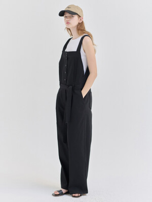 25N summer cotton overall pants [BK]